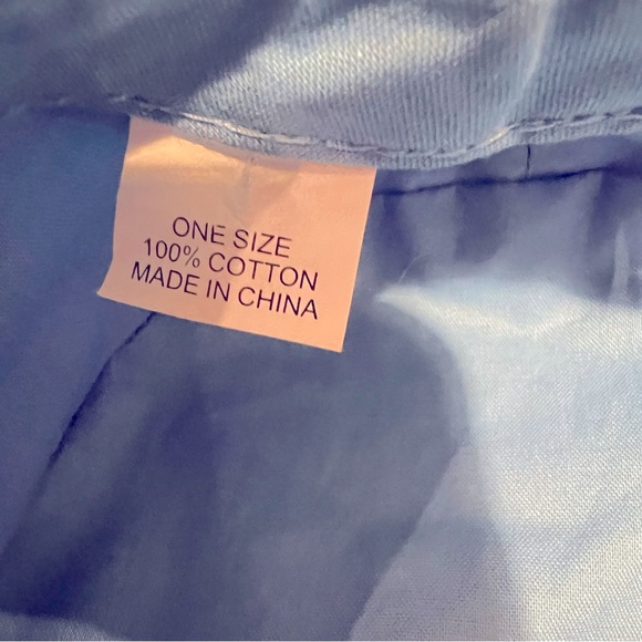 l.e.i blue with stripe and flower pageboy cabby hat. - Picture 5 of 7